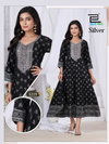 Silver By Blue Hills Rayon Size Combo Anarkali Kurtis Wholesale Online
